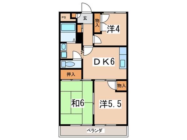 グレ－ス御所見の物件間取画像